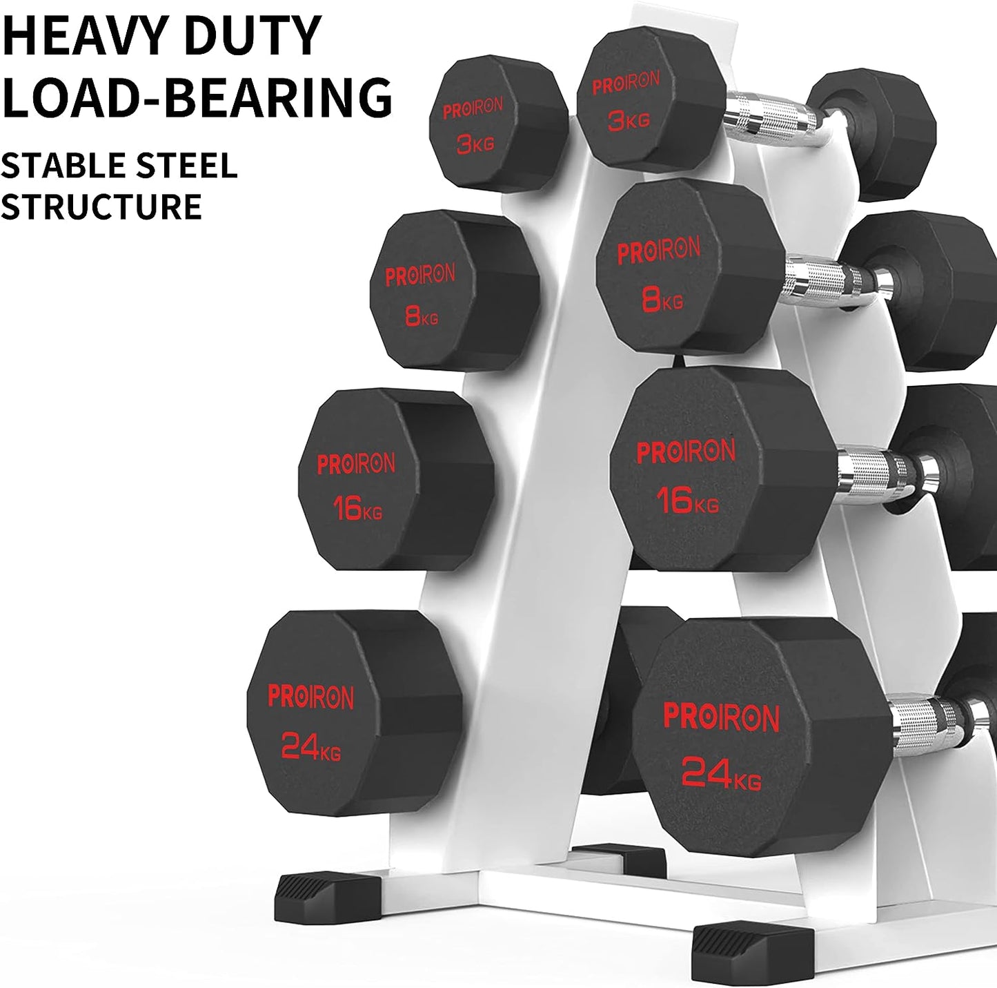 PROIRON Hexagon Hanteln - Dein tägliches Krafttraining (3-24 kg)