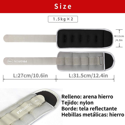 PROIRON Gewichtsmanschetten für Arme und Füße