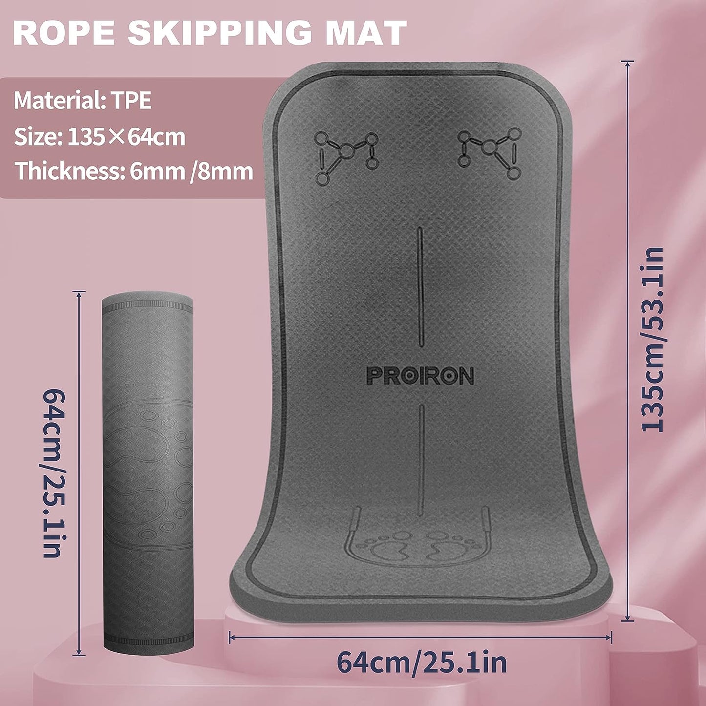 PROIRON Premium Sprungmatte: Deine stoßdämpfende Fitnessmatte!