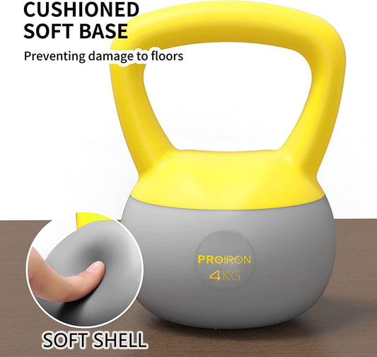 PROIRON Weiche Kettlebell | 2-10kg | Anfängerfreundlich und ideal für das Heimtraining