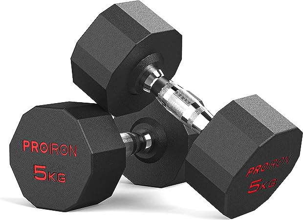 PROIRON Hexagon Hanteln - Dein tägliches Krafttraining (3-24 kg)