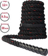 PROIRON 9M /12M Kampfseile, Kampfseil für Fitnesstraining, Fitnessstudio, schwere Übungsseile 38 mm, Wellungsseil für Krafttraining