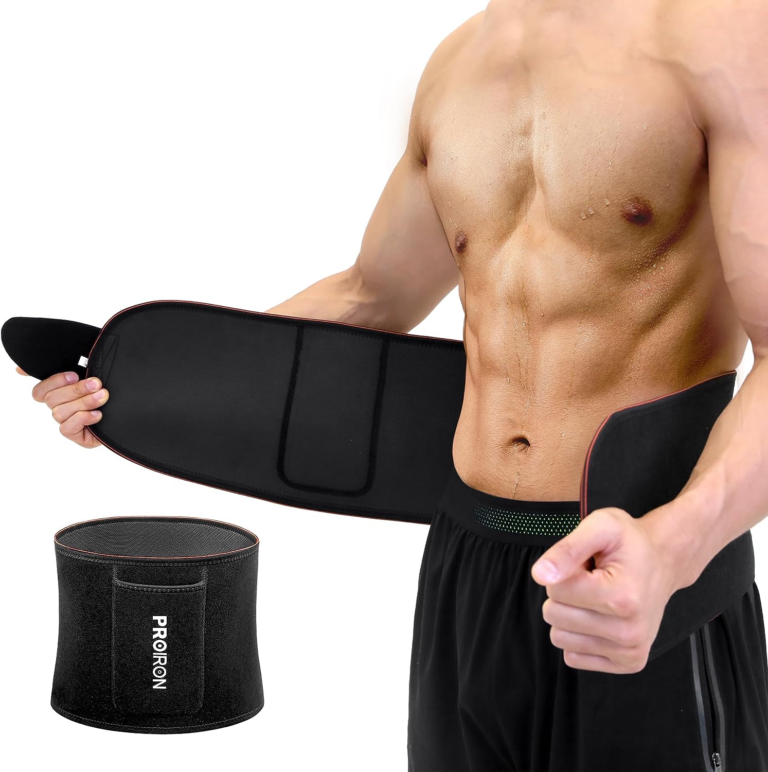 PROIRON Bauchweggürtel - Verstellbarer Fitnessgürtel zum Abnehmen