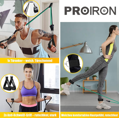 PROIRON Fitnessbänder Resistance Bands 5 Widerstandsbänder