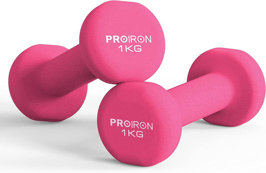 PROIRON Neopren-Hanteln - Hantelset für Frauen