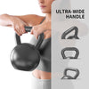 PROIRON Kettlebell Gusseisen, Gewichtsstufen 4-24 kg - Schwarze Kettlebells