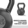 PROIRON Kettlebell Gusseisen, Gewichtsstufen 4-24 kg - Schwarze Kettlebells