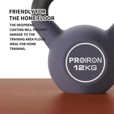 PROIRON Neopren Kettlebell, 4-16 kg | Bodenschonend