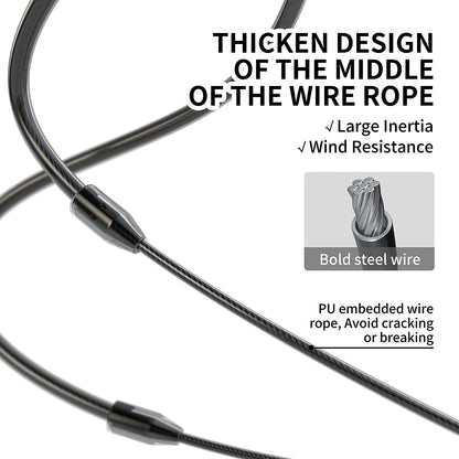 PROIRON Springseil Speed Rope 3M - Für Fitness, Ausdauer und Gewichtsabnahme