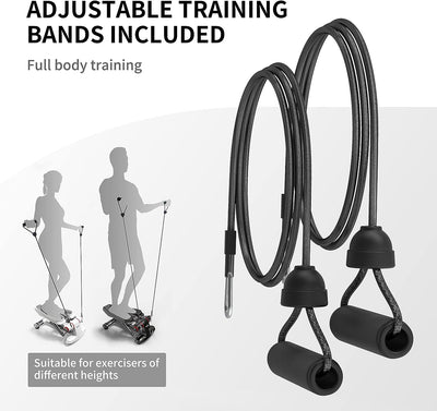 PROIRON Swing Stepper mit Display - Max. 120kg Tragkraft, Geräuschloses Training