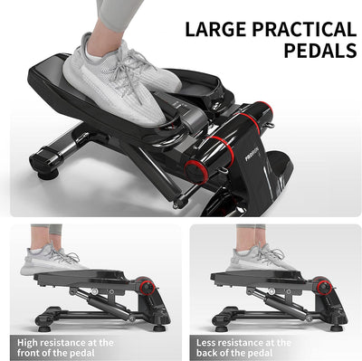 PROIRON Swing Stepper mit Display - Max. 120kg Tragkraft, Geräuschloses Training