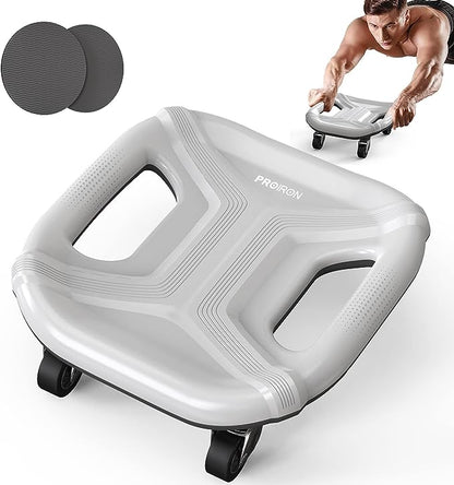 PROIRON Bauchtrainer Roller mit 4 stabilen Rädern