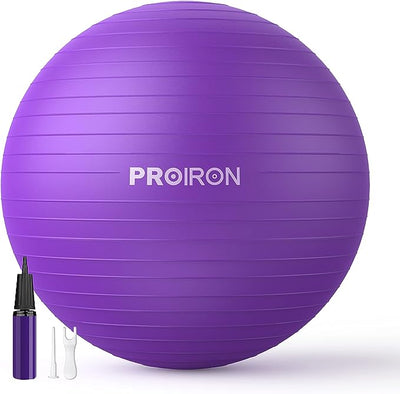 PROIRON Gymnastikball - Robuster Fitnessball mit Luftpumpe